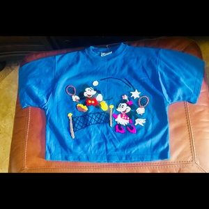 Disney classic cropped top Sunday Comics 80’s